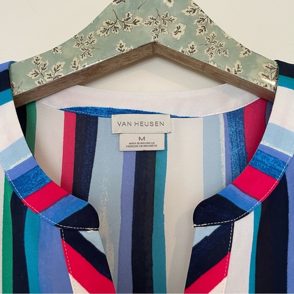 Van Heusen Striped Short Sleeve Top - Picture 5 of 6